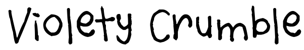 Violety Crumble font preview